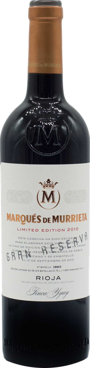 Rótulo Marqués de Murrieta Gran Reserva Limited Edition 