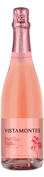 Rótulo Vistamontes Malbec Brut Rosé
