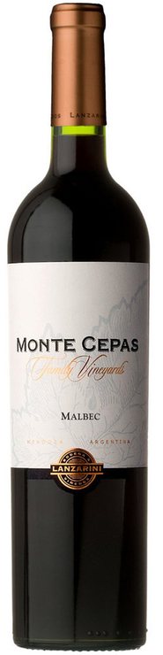 Rótulo Monte Cepas Family Vineyards Malbec