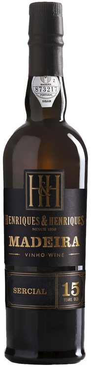 Rótulo Henriques & Henriques 15 Years Old Sercial