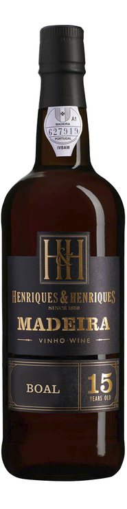 Rótulo Henriques & Henriques 15 Years Old Boal