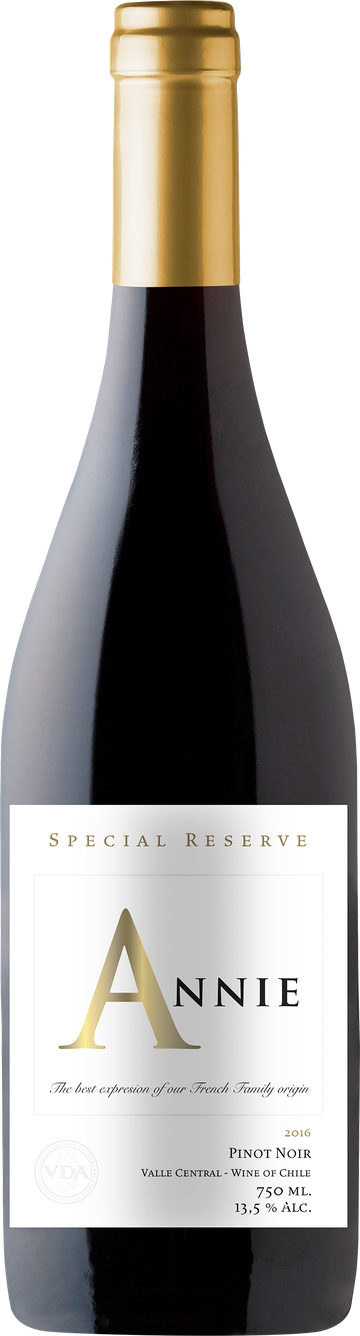 Rótulo Annie Special Reserve Pinot Noir