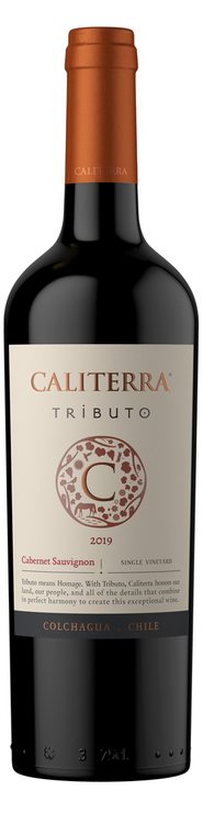 Rótulo Caliterra Tributo Single Vineyard Cabernet Sauvignon