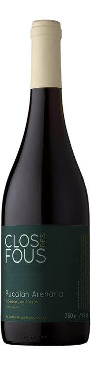 Rótulo Clos des Fous Pucalán Arenaria Pinot Noir