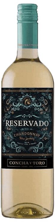 Rótulo Concha y Toro Reservado Chardonnay Pedro Jiménez