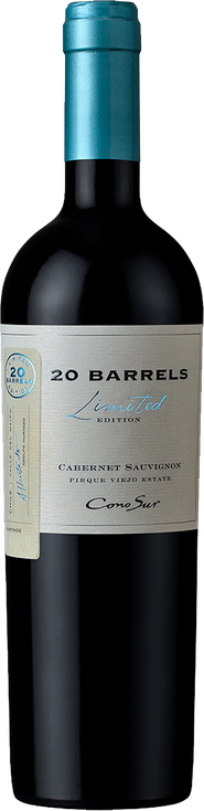 Rótulo Cono Sur 20 Barrels Limited Edition Cabernet Sauvignon