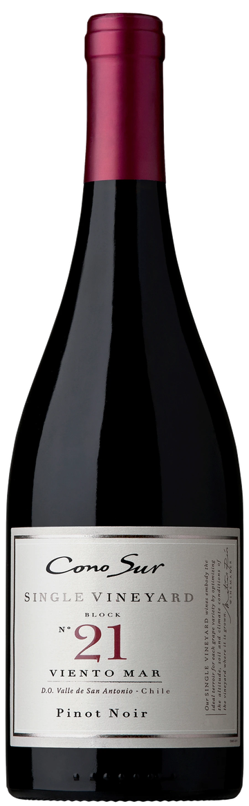 Rótulo Cono Sur Single Vineyard Block 21 Viento Mar Pinot Noir
