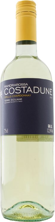 Rótulo Mandrarossa Costadune Grillo Chardonnay