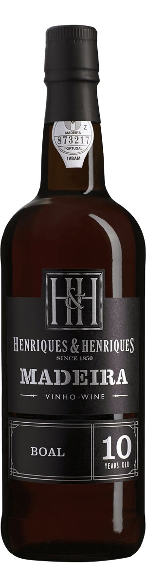 Rótulo Henriques & Henriques Madeira 10 Years Old Boal