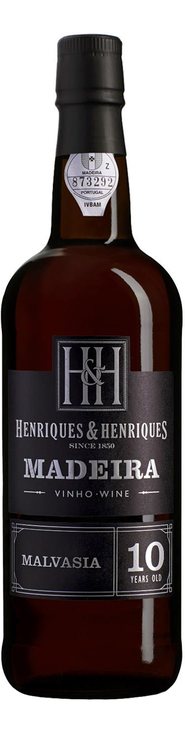Rótulo Henriques & Henriques Madeira 10 Years Old Malvasia