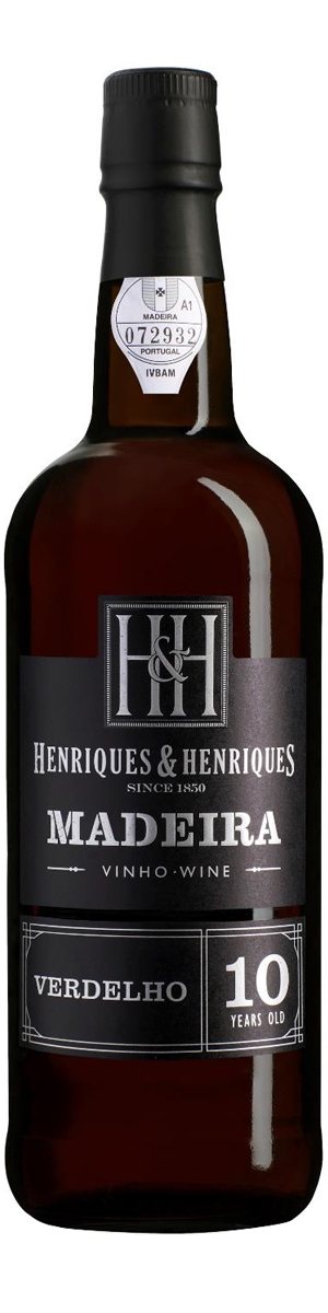 Rótulo Henriques & Henriques Madeira 10 Years Old Verdelho