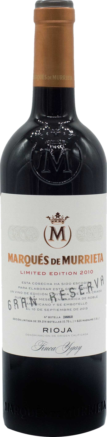 Rótulo Marqués de Murrieta Gran Reserva Limited Edition 