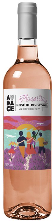 Rótulo Massilia Rosé de Pinot Noir