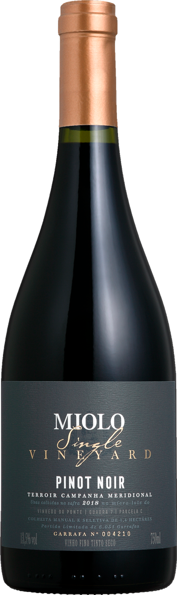 Rótulo Miolo Single Vineyard Pinot Noir 