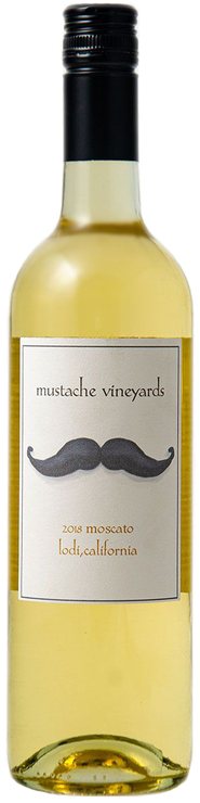 Rótulo Mustache Vineyards Moscato
