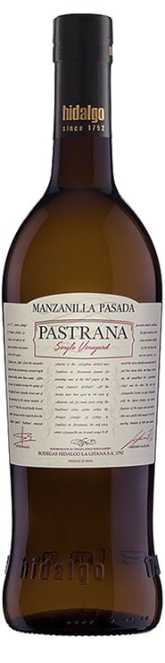 Rótulo Pastrana Single Vineyard Manzanilla Pasada