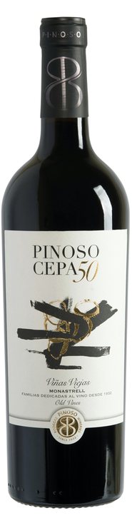 Rótulo Pinoso Cepa 50 Viñas Viejas Monastrell 