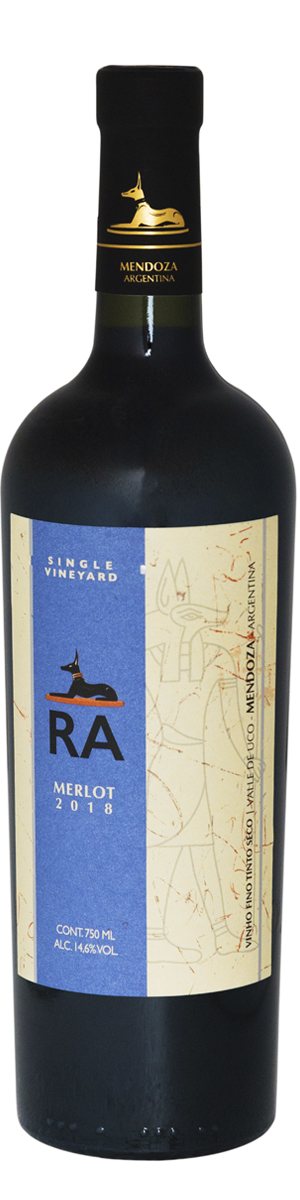 Rótulo RA Single Vineyard Merlot