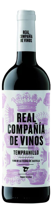 Rótulo Real Compañía de Vinos Tempranillo