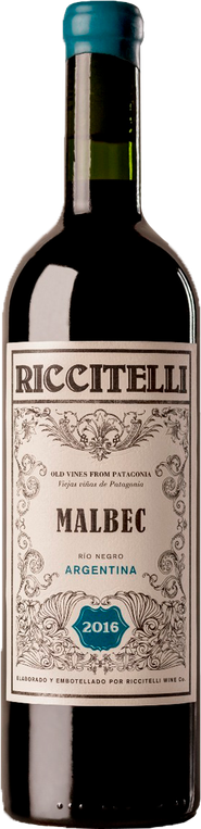 Rótulo Riccitelli Old Vines From Patagonia Malbec