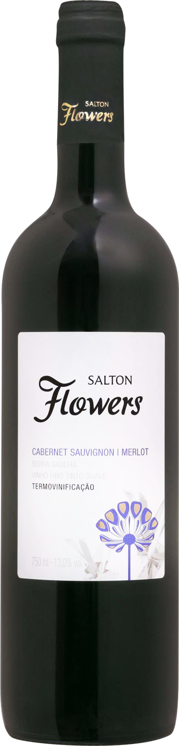 Rótulo Salton Flowers Cabernet Sauvignon Merlot