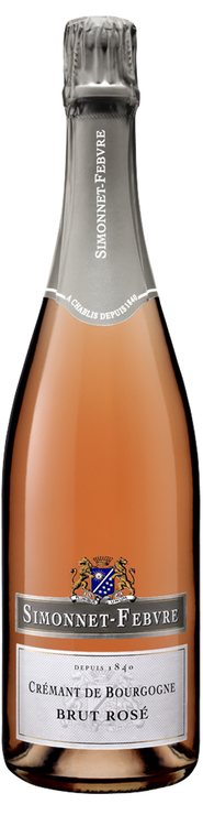 Rótulo Simmonet-Febvre Crémant de Bourgogne Brut Rosé