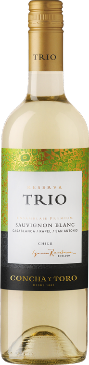 Rótulo Trio Reserva Sauvignon Blanc