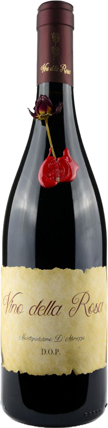 Rótulo Vino della Rossa Reserva do Comendador Montepulciano D`Abruzzo 
