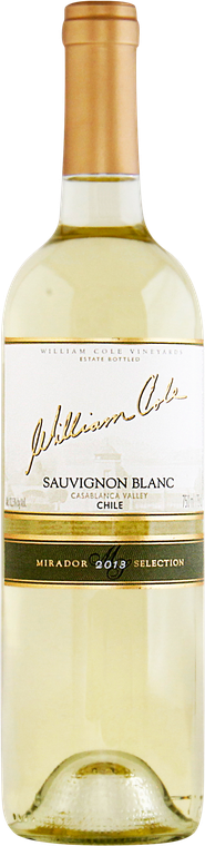 Rótulo William Cole Mirador Selection Sauvignon Blanc 